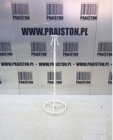 Wieszaki na płyny infuzyjne - stojaki do kroplówek używane B/D Stojak do kroplówki (biały) - Praiston rekondycjonowany