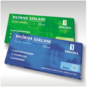 Wkłady koronowo-korzeniowe Arkona Włókna szklane 8x2mm plecione