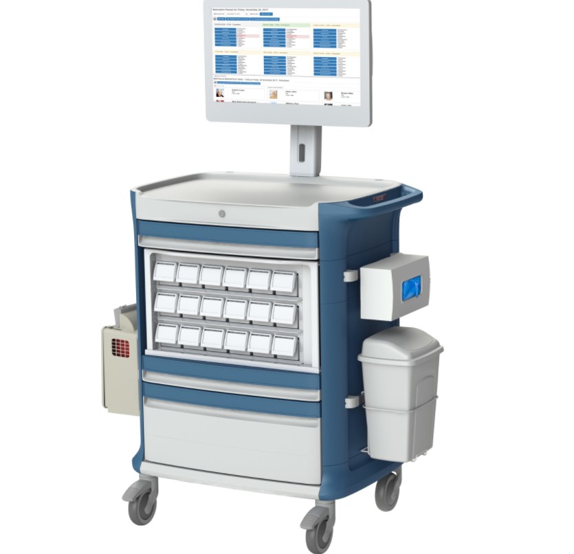 Wózki do dystrybucji leków Pegasus Poly lekowy