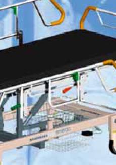 Wózki do transportu chorego w pozycji leżącej - akcesoria Merivaara 10000 0583
