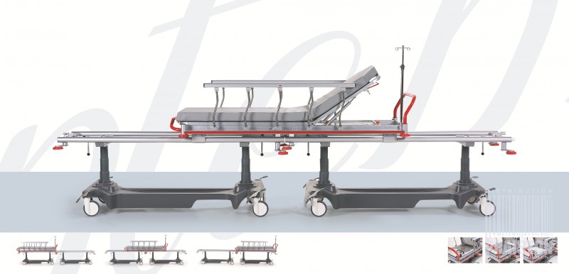 Wózki do transportu chorego w pozycji leżącej NITROCARE NHS 850 SD 06