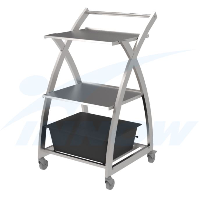 Wózki na aparaturę medyczną INNOW SAX302 EVO INOX
