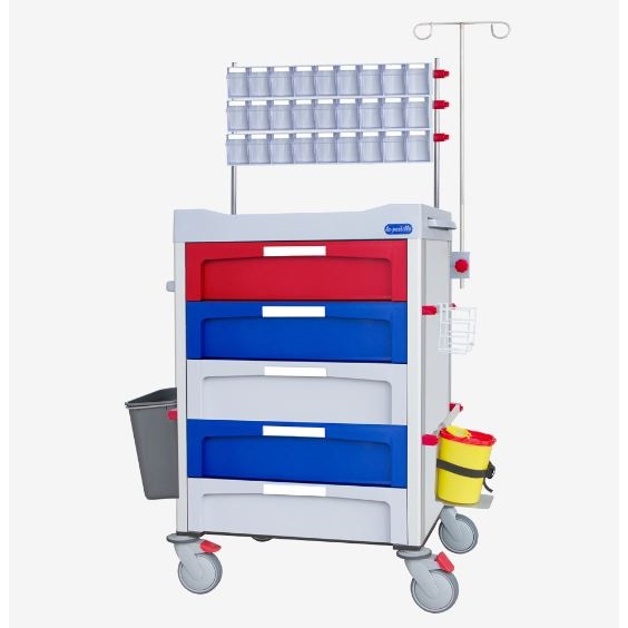 Wózki reanimacyjne i anestezjologiczne la-pastilla F-DNOVANEST