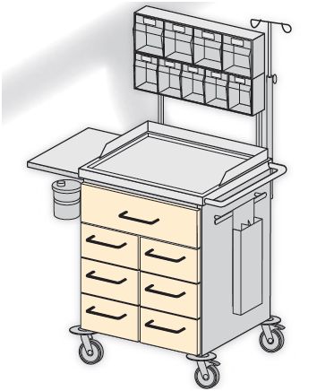 Wózki reanimacyjne i anestezjologiczne TRIBO K 6013/01