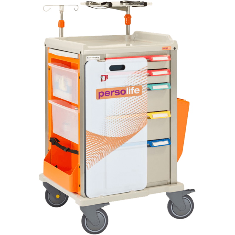 Wózki reanimacyjne i anestezjologiczne FRANCEHOSPITAL PERSOLIFE INOX