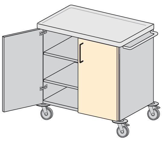 Wózki-szafki do bielizny czystej TRIBO SK 6311