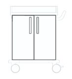 Wózki zabiegowe, organizacyjne i dokumentacyjne (szafki) Blanco 543272