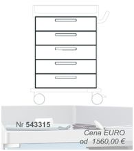 Wózki zabiegowe, organizacyjne i dokumentacyjne (szafki) Blanco 543315