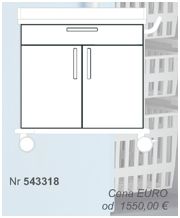 Wózki zabiegowe, organizacyjne i dokumentacyjne (szafki) Blanco 543318
