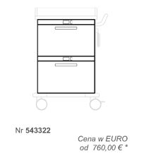 Wózki zabiegowe, organizacyjne i dokumentacyjne (szafki) Blanco 543322