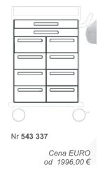 Wózki zabiegowe, organizacyjne i dokumentacyjne (szafki) Blanco 543337