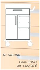 Wózki zabiegowe, organizacyjne i dokumentacyjne (szafki) Blanco 543354