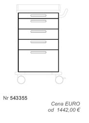 Wózki zabiegowe, organizacyjne i dokumentacyjne (szafki) Blanco 543355