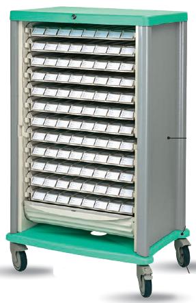 Wózki zabiegowe, organizacyjne i dokumentacyjne (szafki) Villard ADAPTIS 1000.14 organizacyjny