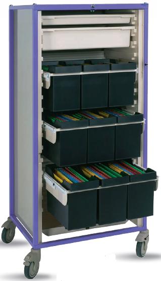 Wózki zabiegowe, organizacyjne i dokumentacyjne (szafki) Villard ADAPTIS 1000.15 organizacyjny