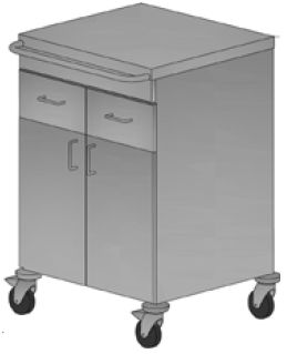 Wózki zabiegowe, organizacyjne i dokumentacyjne (szafki) ALVO Medical ALVO 2-302