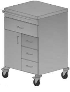 Wózki zabiegowe, organizacyjne i dokumentacyjne (szafki) ALVO Medical ALVO 2-316