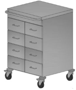 Wózki zabiegowe, organizacyjne i dokumentacyjne (szafki) ALVO Medical ALVO 2-317