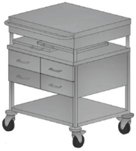 Wózki zabiegowe, organizacyjne i dokumentacyjne (szafki) ALVO Medical ALVO 2-330