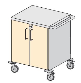 Wózki zabiegowe, organizacyjne i dokumentacyjne (szafki) TRIBO K 6010/01