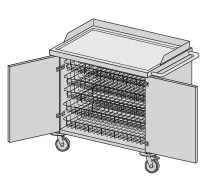 Wózki zabiegowe, organizacyjne i dokumentacyjne (szafki) TRIBO SK 201B
