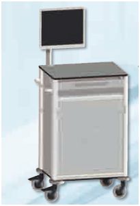 Wózki zabiegowe, organizacyjne i dokumentacyjne (szafki) Zarges Wózek pod sprzęt komputerowy Zarges