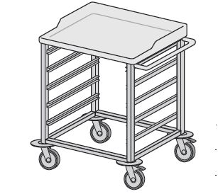 Wózki zabiegowe, organizacyjne i dokumentacyjne (szafki) TRIBO WR 610