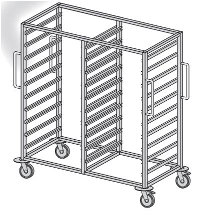 Wózki zabiegowe, organizacyjne i dokumentacyjne (szafki) TRIBO WR 940