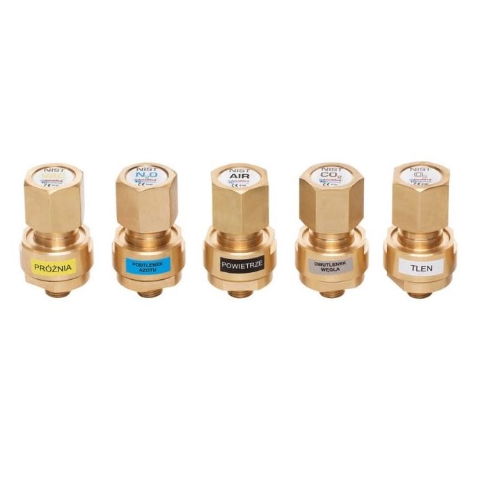 Wtyki do punktów poboru gazów medycznych AwaMed - Medizintechnik NIST