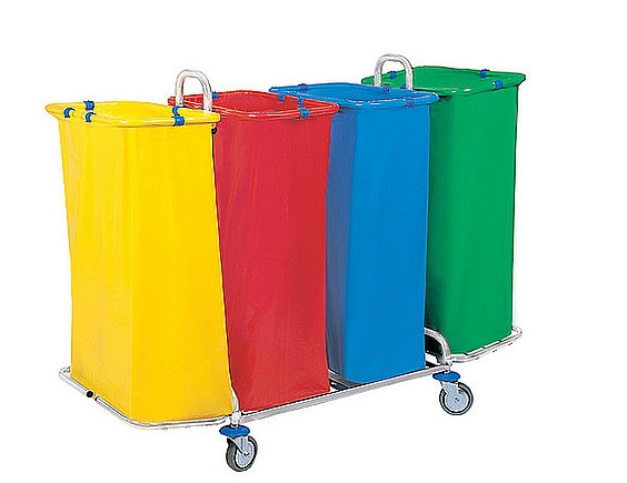 Zbieracze odpadów otwarte z obręczami na worki Splast 04.120. CH ODP-0005