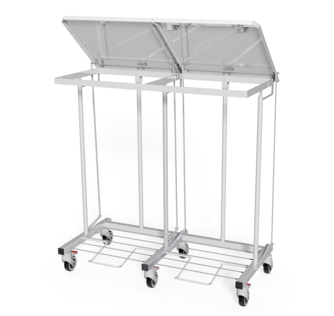 Zbieracze odpadów otwarte z obręczami na worki WIBO-BT WM8015