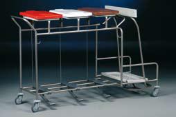 Zbieracze odpadów otwarte z obręczami na worki Hammerlit WU 375L (odpady)