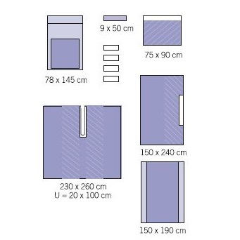 Zestawy do chirurgii ogólnej – obłożenia pola operacyjnego OneMed 1050-50