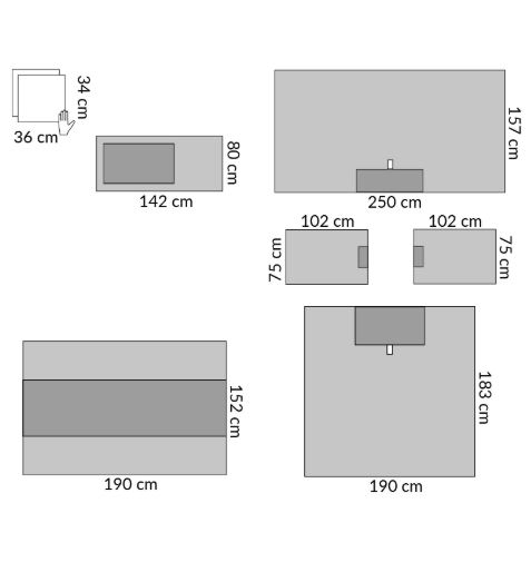 Zestawy do chirurgii ogólnej – obłożenia pola operacyjnego Medline DYJPEPDUPSM