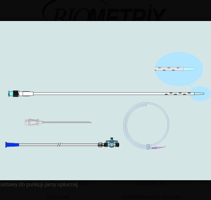 Zestawy do drenażu opłucnej Biometrix Seldinger