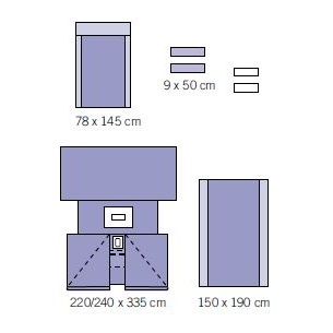 Zestawy do ginekologii – obłożenia pola operacyjnego OneMed 1248-50