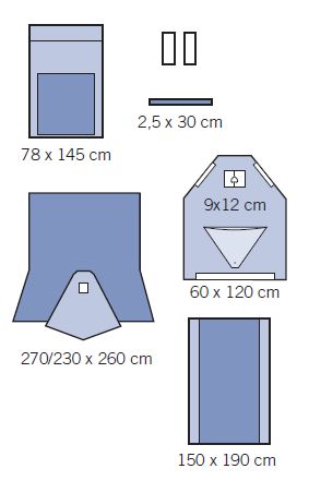 Zestawy do ginekologii – obłożenia pola operacyjnego OneMed 1251-02