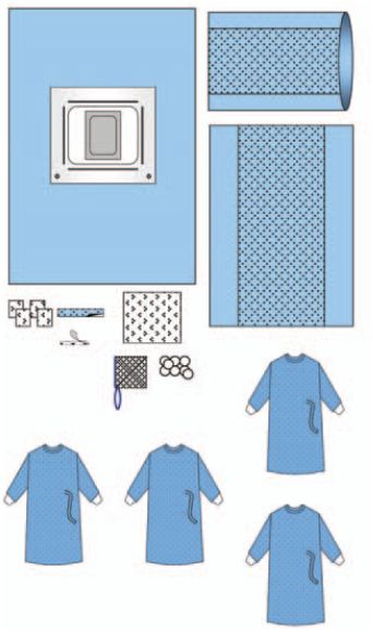 Zestawy do ginekologii – obłożenia pola operacyjnego ZARYS AT-C-SEC-S