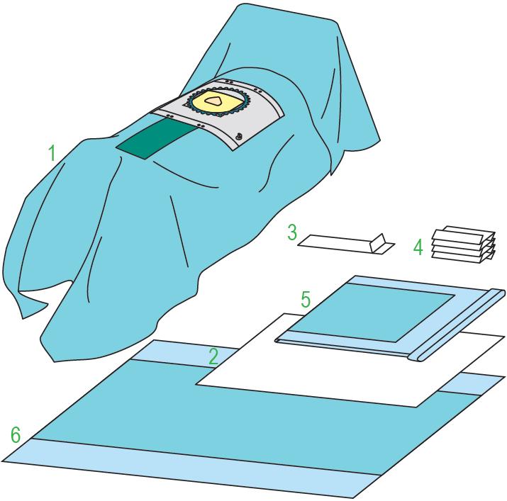 Zestawy do ginekologii – obłożenia pola operacyjnego BARRIER/MOLNLYCKE Zestaw do cięcia cesarskiego VIII 694135