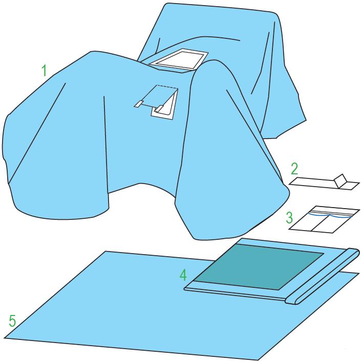Zestawy do ginekologii – obłożenia pola operacyjnego JKT/MOLNLYCKE Zestaw do laparoskopii ginekologicznej III 380342