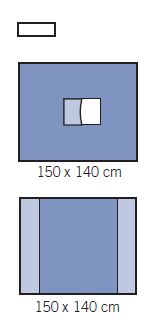Zestawy do okulistyki – obłożenia pola operacyjnego OneMed 1280-01