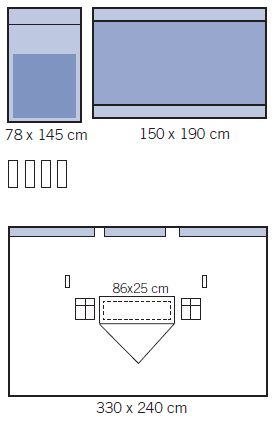 Zestawy do ortopedii – obłożenia pola operacyjnego OneMed 1226-01