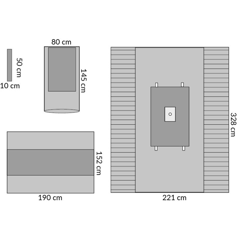 Zestawy do ortopedii – obłożenia pola operacyjnego Medline DYJPEEXPSM2