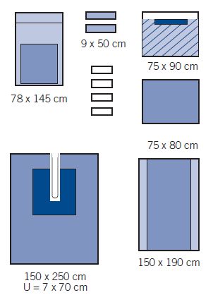 Zestawy do otolaryngologii – obłożenia pola operacyjnego OneMed 1238-02
