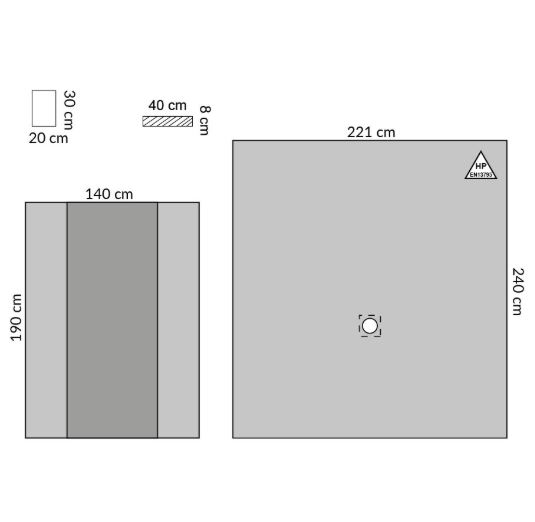 Zestawy do otolaryngologii – obłożenia pola operacyjnego Medline TB30C172CE