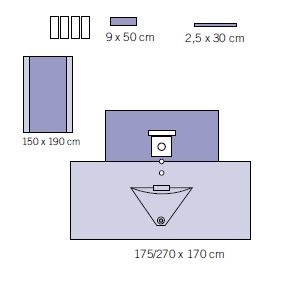 Zestawy do urologii – obłożenia pola operacyjnego OneMed 1272-01