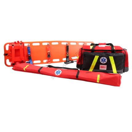 Zestawy ratownicze MED-WAR PSP R1 w torbie i deska