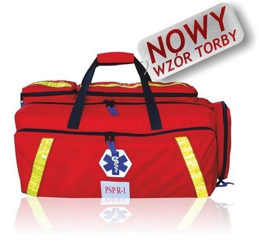 Zestawy ratownicze Boxmet PSP-R1 w torbie z kpl. szyn Kramera i deską ortopedyczną