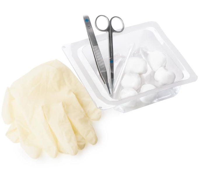 Zestawy zabiegowe sprzętów jednorazowych TZMO MATOSET - do usuwania szwów