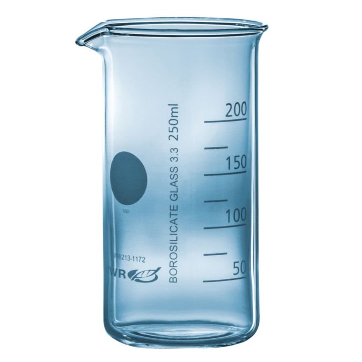 Zlewki szklane VWR wysokie